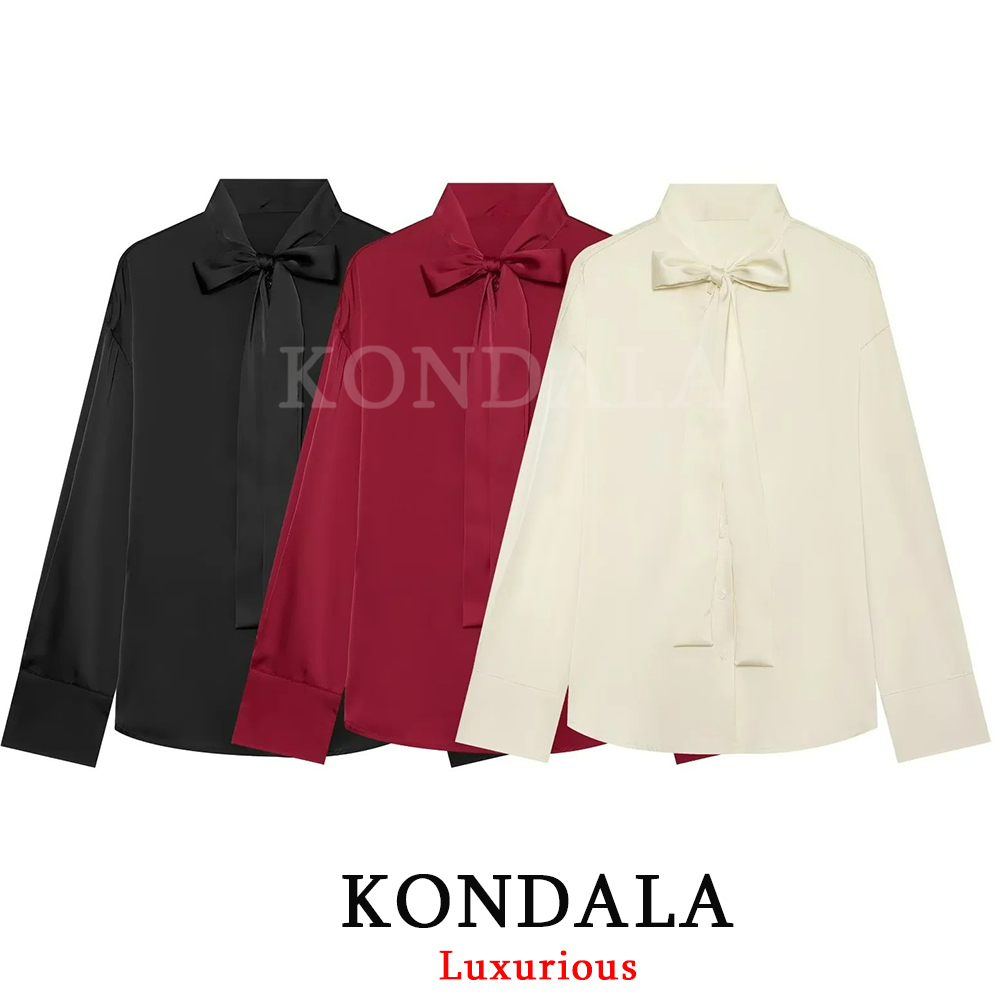 Fashion Street Night - KONDALA Kemeja Kasual Wanita Gaya Chic