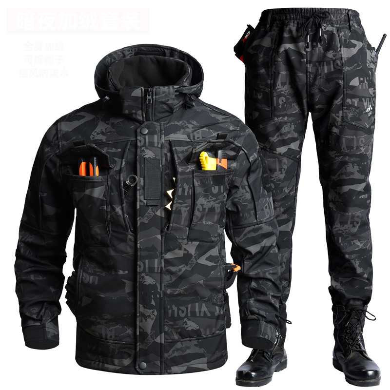 Windbreak Shell Jacket - Setelan Ski Gunung Musim Dingin Pria,