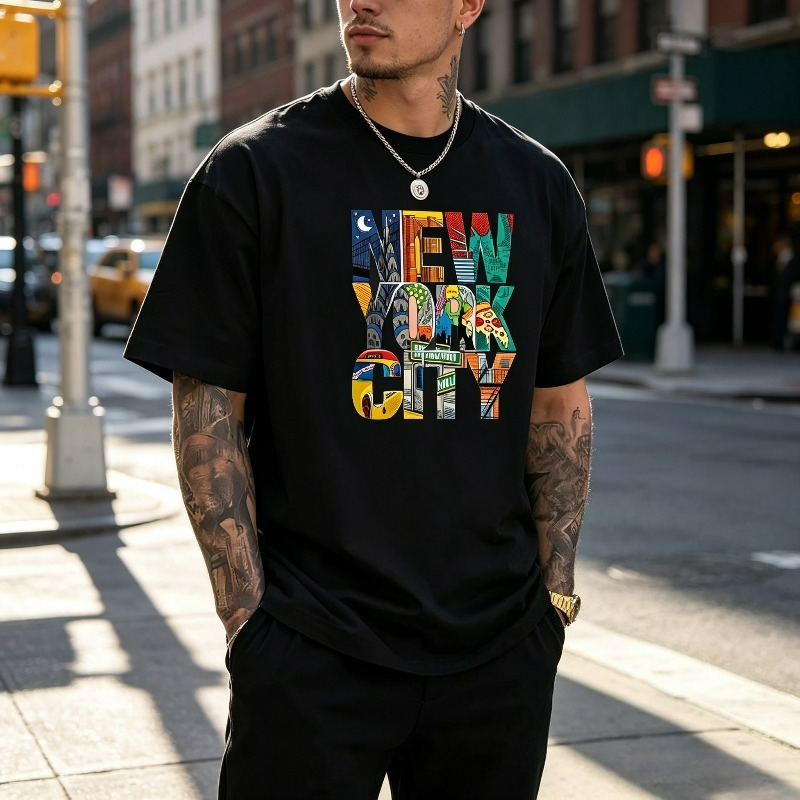 Street Style New York Fashion - Kaus Grafis NEW YORK CITY untuk