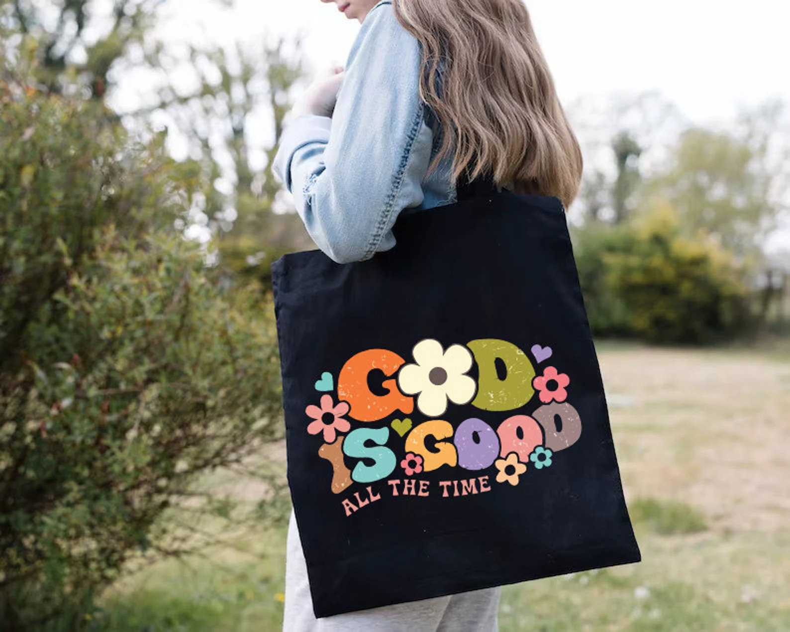 Tote Bag Canvas Print - Tas Tote God Is Good, Tas