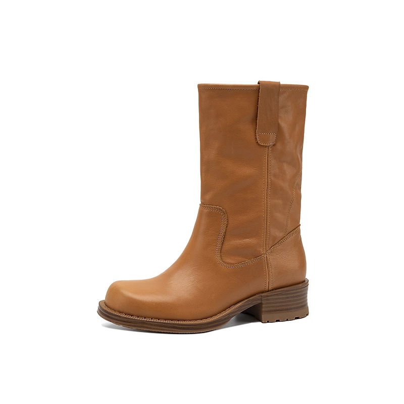 Street Fashion Rome - Sepatu Boots Wanita Kulit Sapi Asli