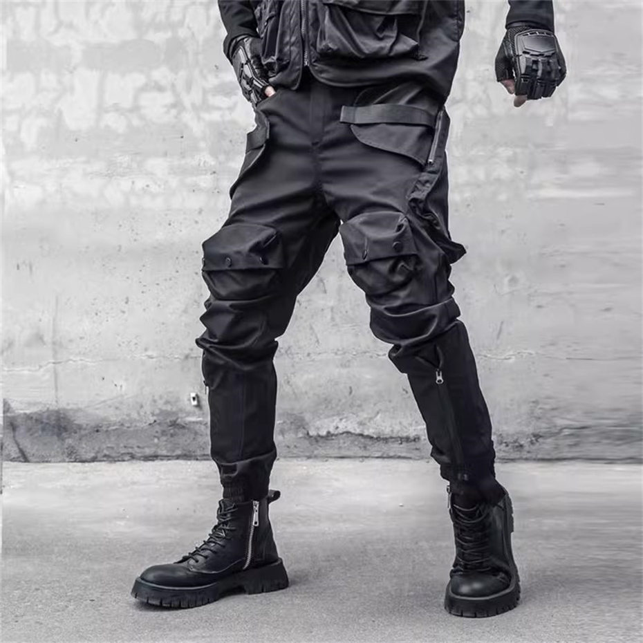 Techwear Pants Tactical - Celana kargo Y2K pria, bawahan Jogger
