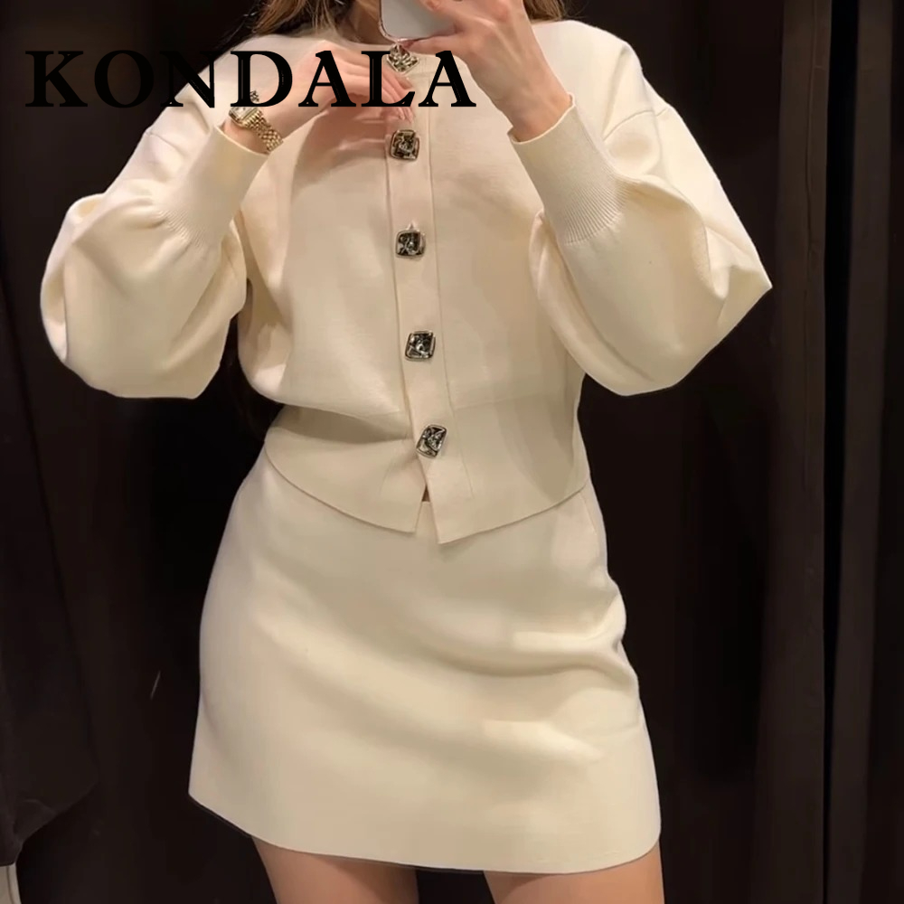 Fashion Street Night - KONDALA Chic Mewah Elegan Setelan Putih