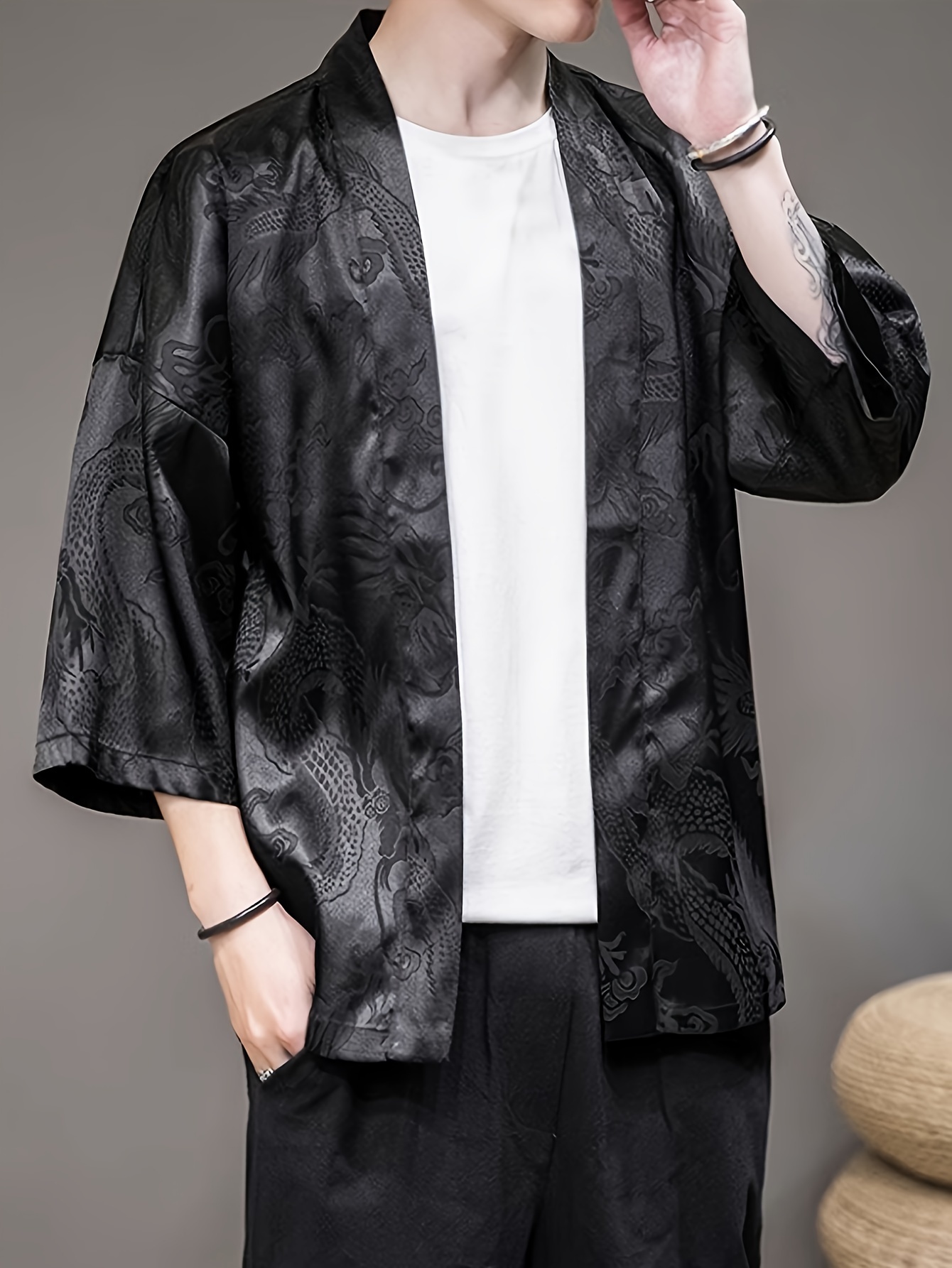 Street Fashion Clothing - Kimono Pria Musim Panas 2026 Desain