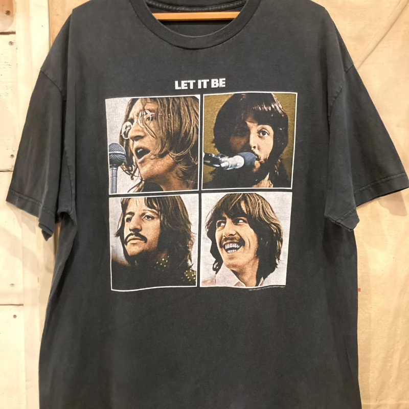 Fashion Street Night - Pakaian kasual gaya Y2K retro Beatles