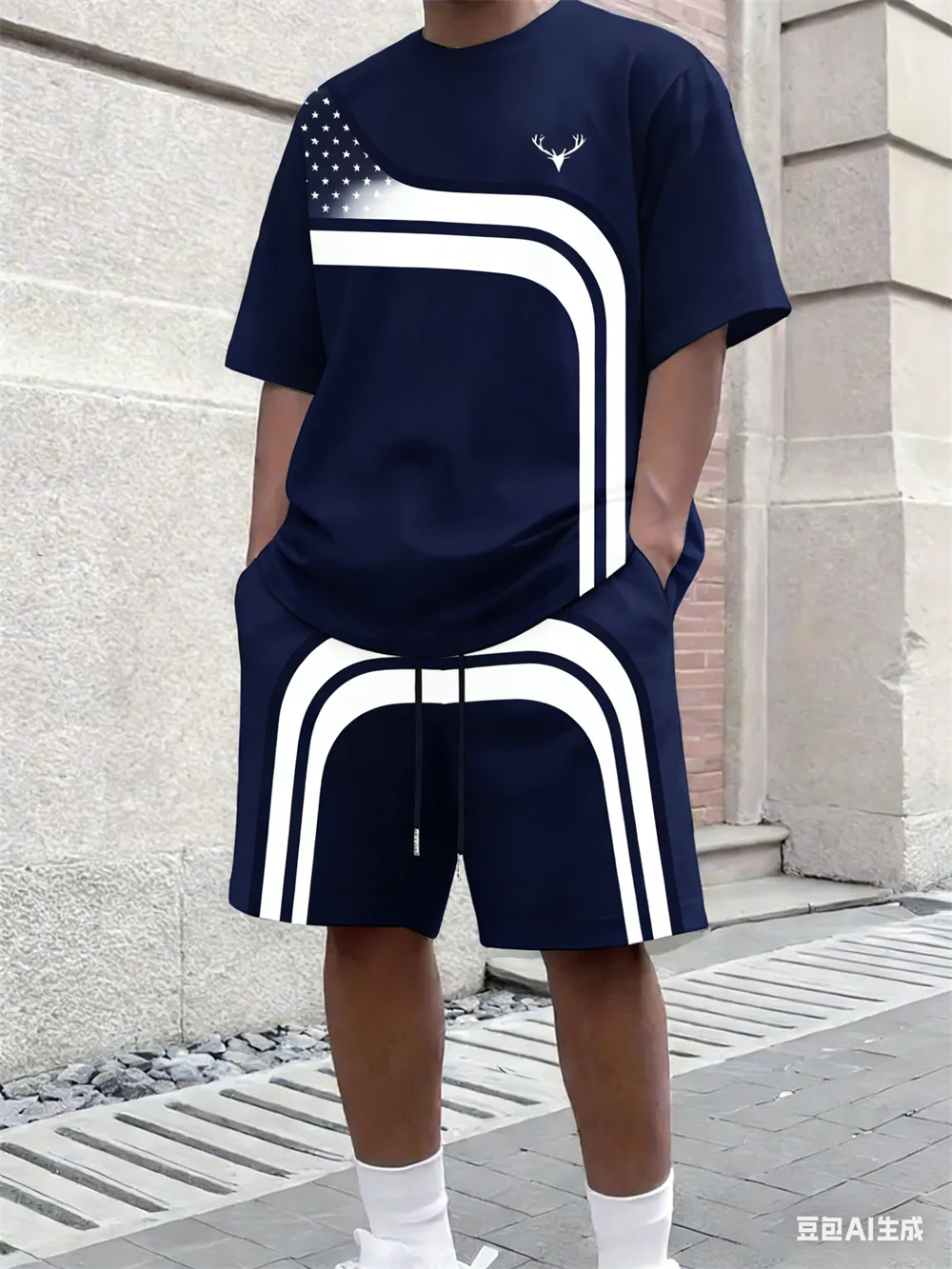 Street Fashion Clothing - Setelan Kaos dan Celana Pendek Pria