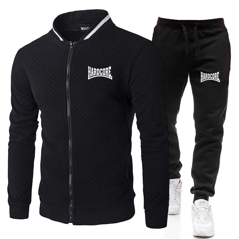 Street Fashion Jacket Men - HARDCORE Jaket Set Kerah Tegak Gaya