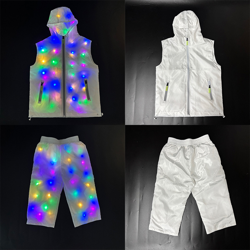 Street Fashion Jacket Men - Kostum Jaket Rompi Bercahaya Pakaian Tari