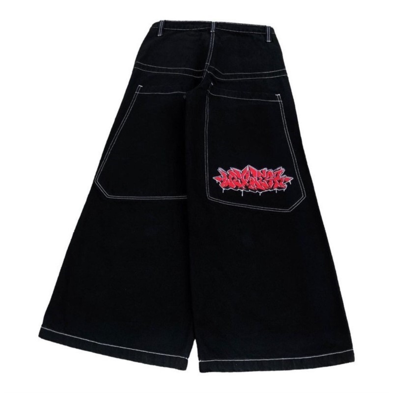 Street Fashion Harajuku - Celana Jeans Longgar Ukuran Besar Hip