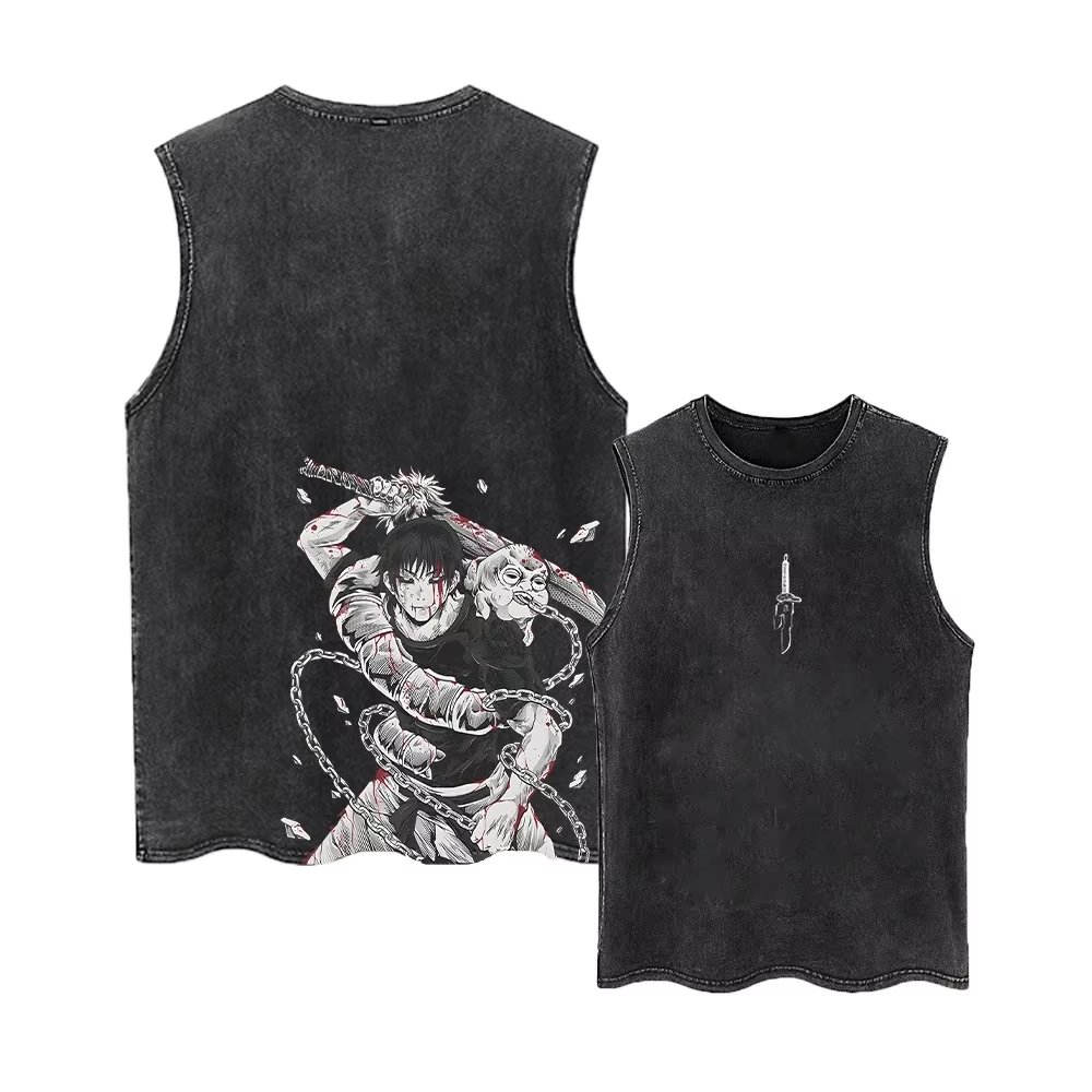 Street Fashion Magazine - Kaos Tank Top Anime Jujutsu Kaisen