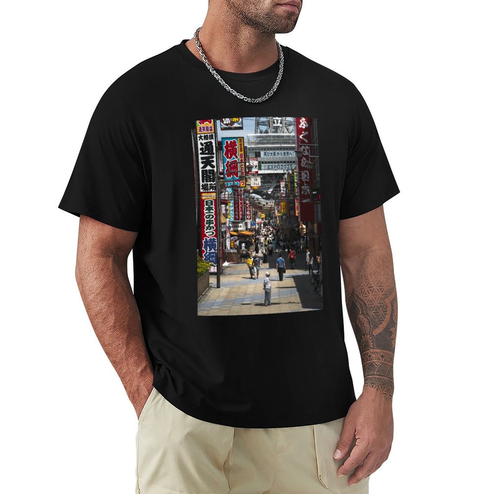 Street Fashion Osaka - Kaos T-Shirt Fashion Jalanan Kasual Osaka,