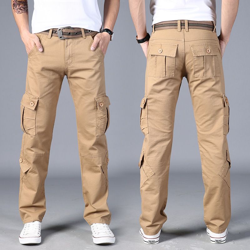 Celana kargo bersaku kasual wa - Street Fashion Harajuku ulasan dan harga