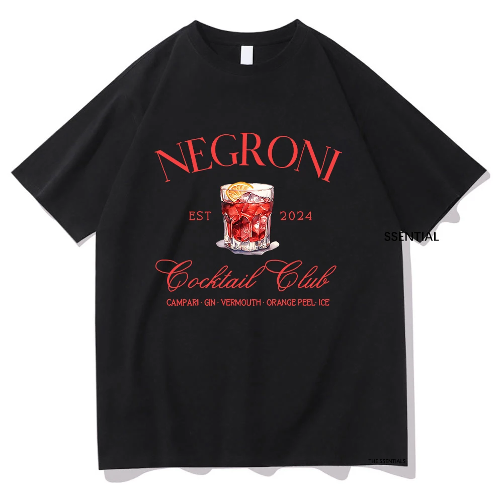 Negroni kaus klub sosial pria/ - Street Fashion Harajuku ulasan dan harga