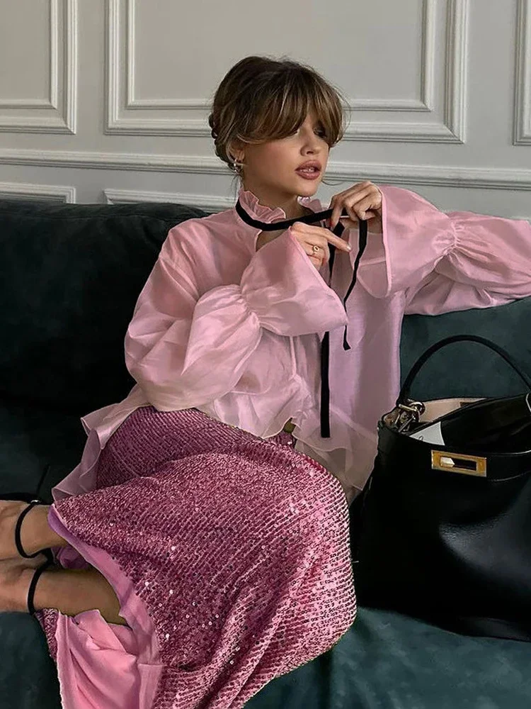 Blus Wanita Putih dengan Kerah - Fashion Street Night ulasan dan harga