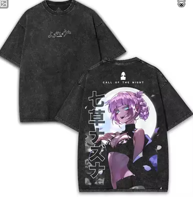 CALL OF THE NIGHT Kaos Washed  - Fashion Street Night ulasan dan harga