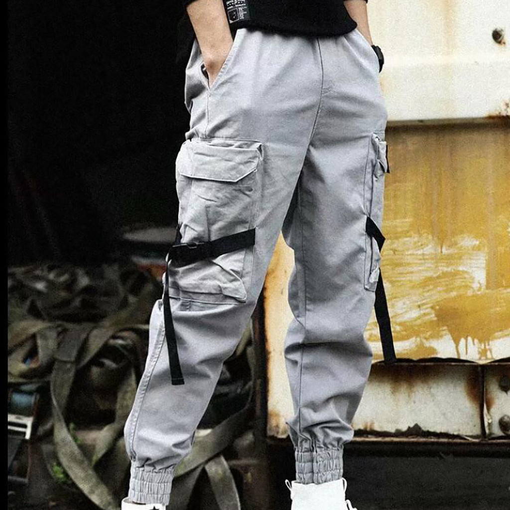 Celana Cargo Longgar Pria Stre - Techwear Pants Tactical ulasan dan harga