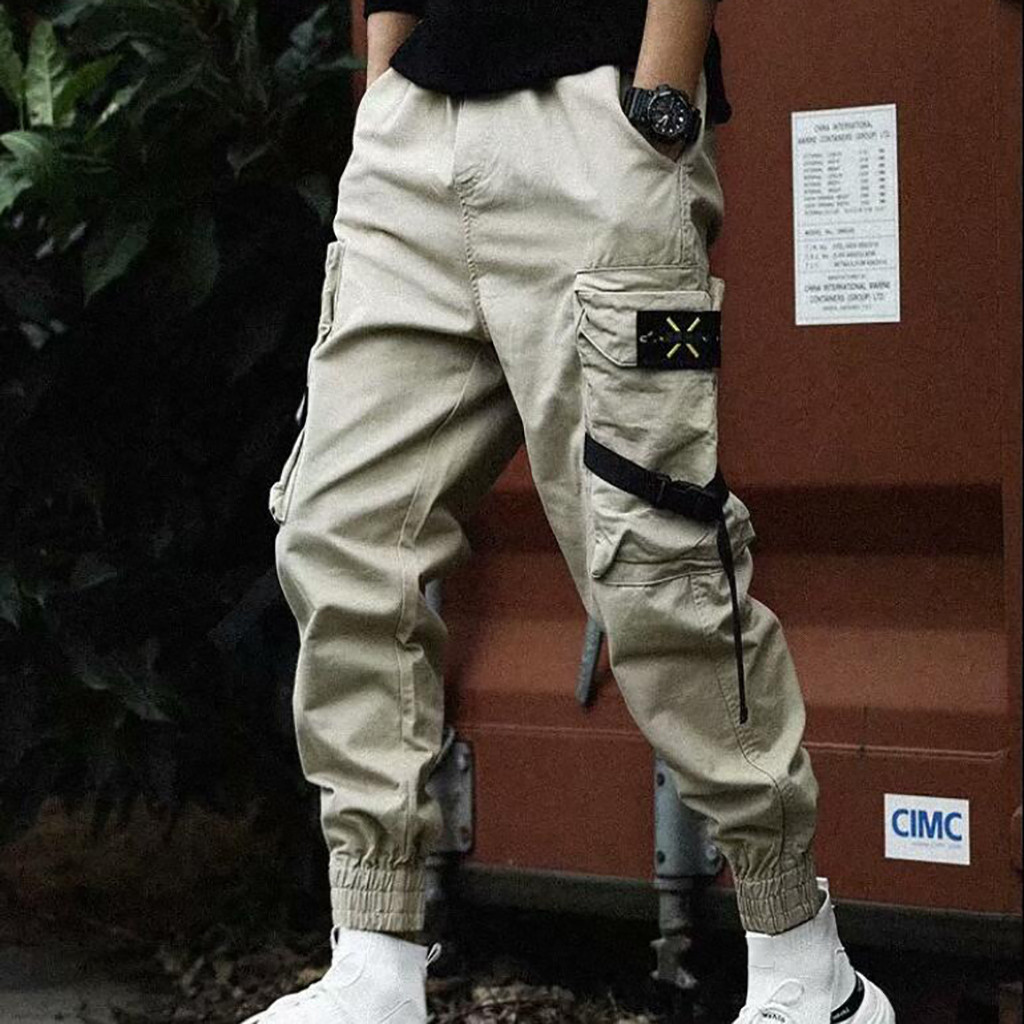 Celana Cargo Longgar Pria Stre - Techwear Pants Tactical ulasan dan harga