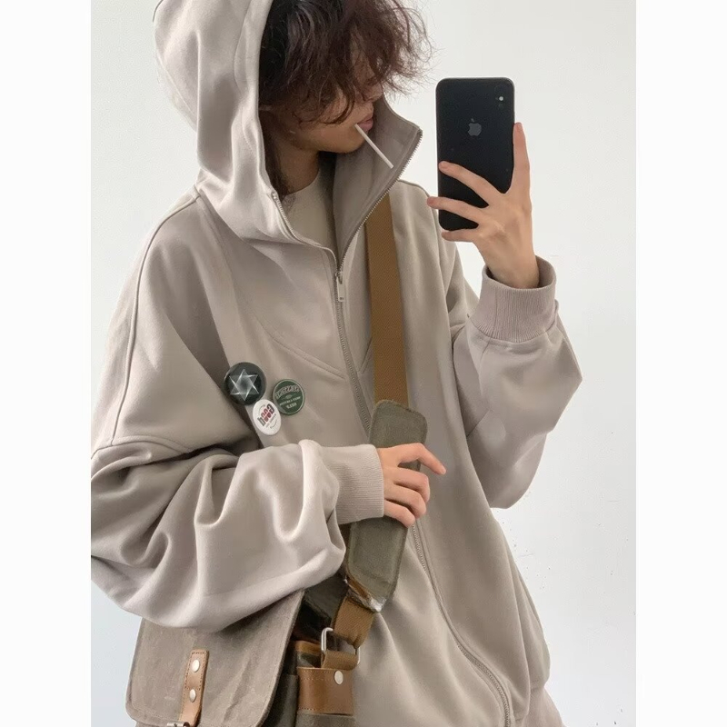 Setelan jaket Hoodie ritsletin - Street Fashion Jacket Men ulasan dan harga