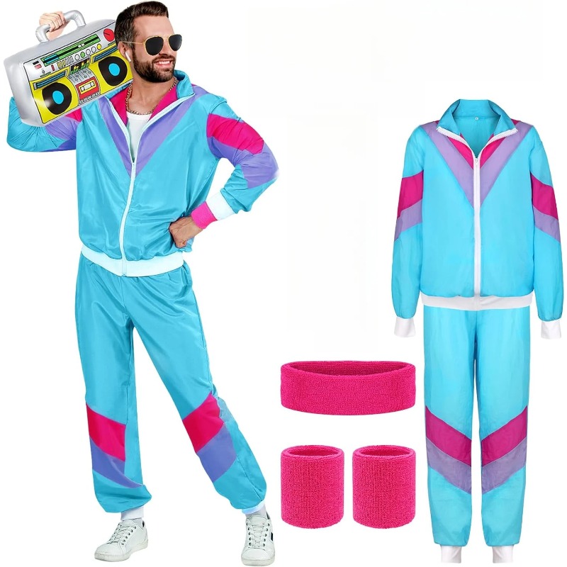 Kostum Gaun Mewah 80S 90S untu - Street Fashion Jacket Men ulasan dan harga