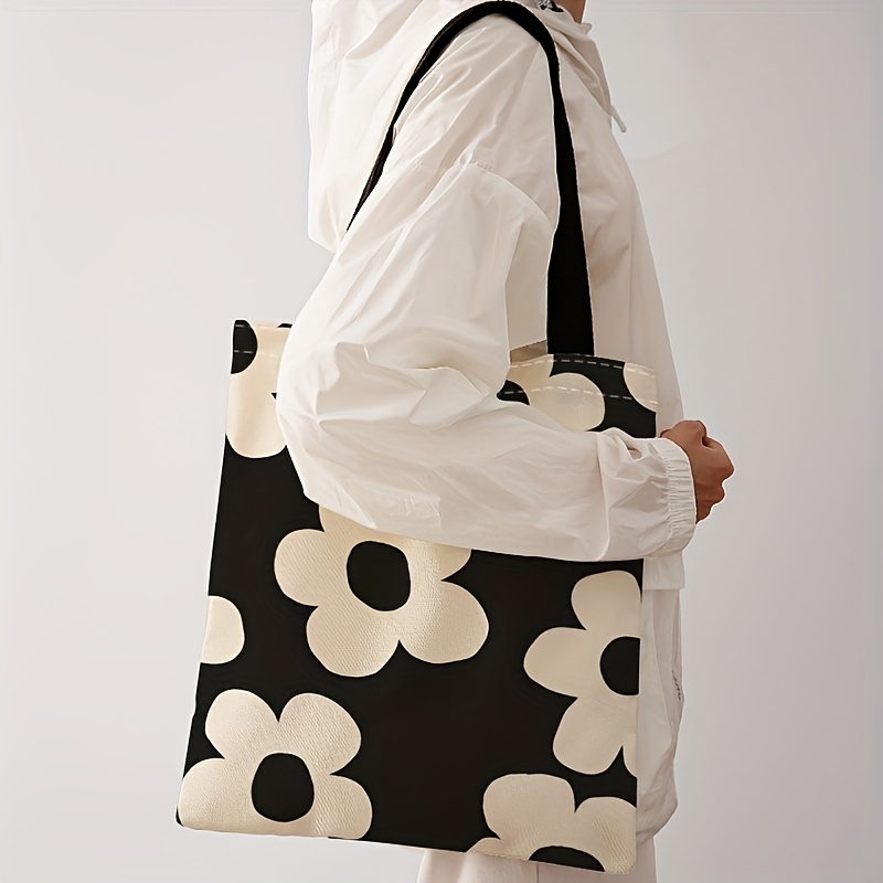 Tas jinjing bermotif bunga kun - Tote Bag Canvas Print ulasan dan harga