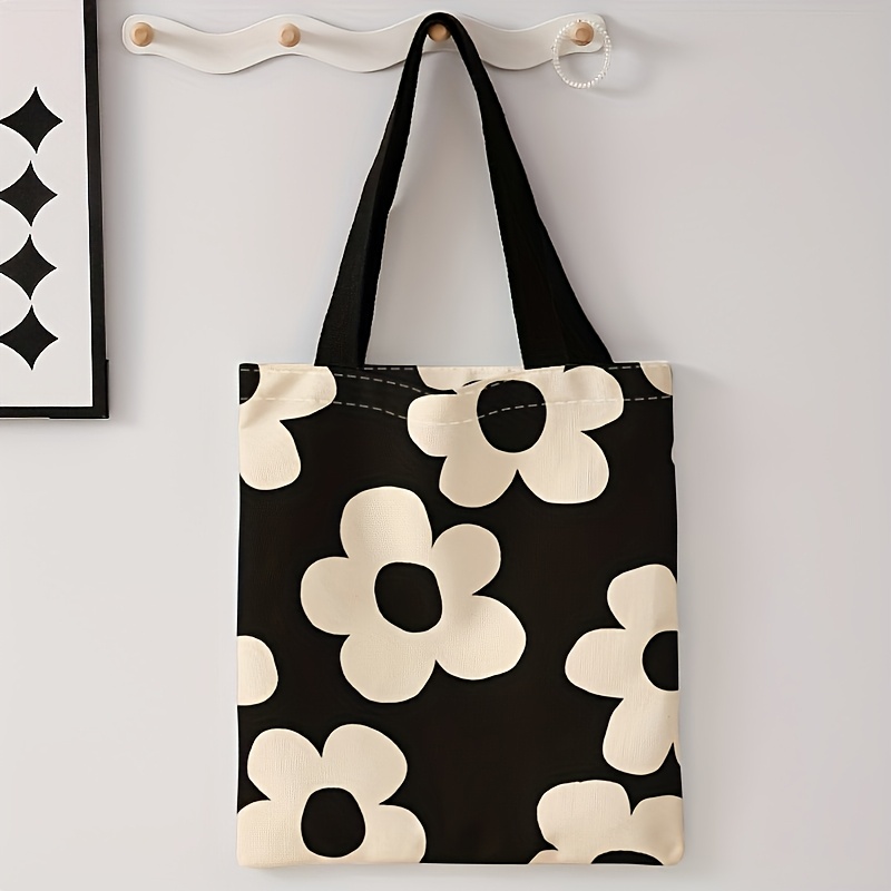 Tas jinjing bermotif bunga kun - Tote Bag Canvas Print ulasan dan harga