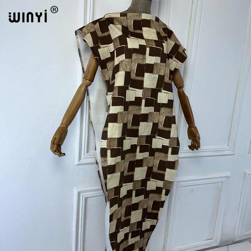 WINYI Gaun Jubah Maxi Liburan  - Street Fashion Dubai ulasan dan harga