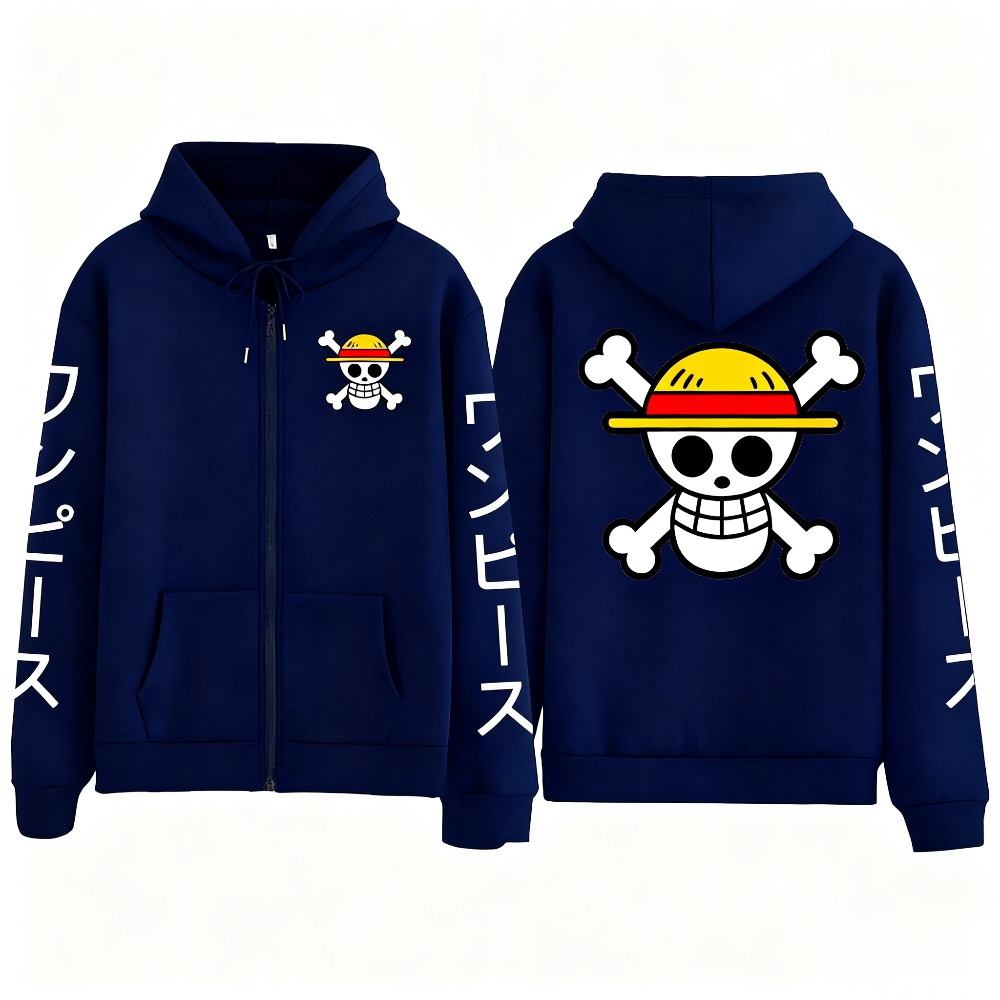 Sweater Hoodie Anime Luffy Uku - Street Fashion Jacket Men ulasan dan harga