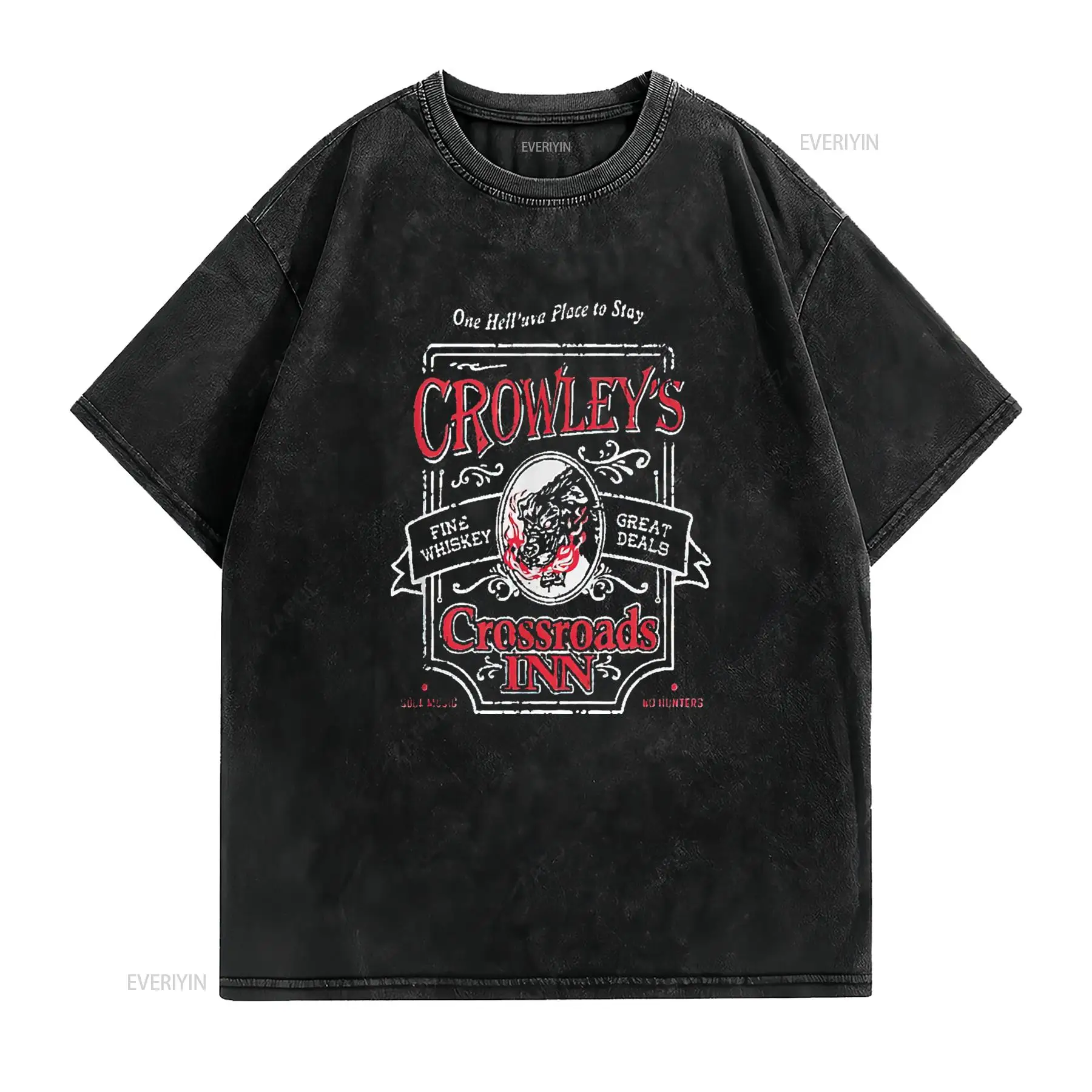 Kaos Pria Supernatural Crowley - Street Fashion Magazine ulasan dan harga