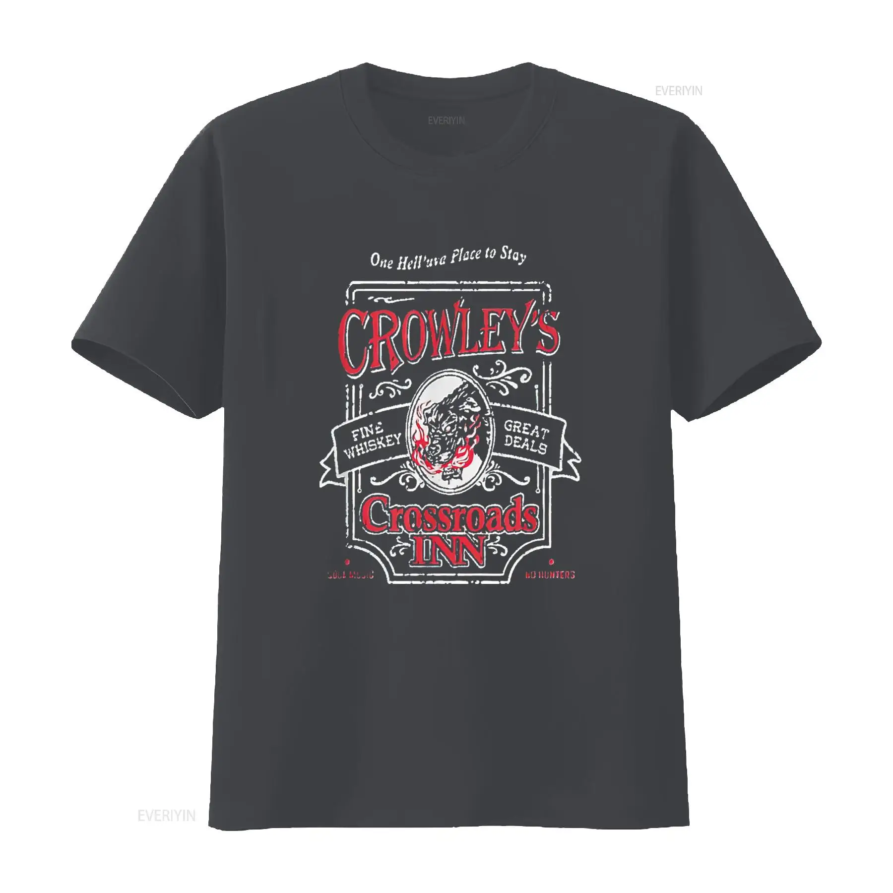 Kaos Pria Supernatural Crowley - Street Fashion Magazine ulasan dan harga