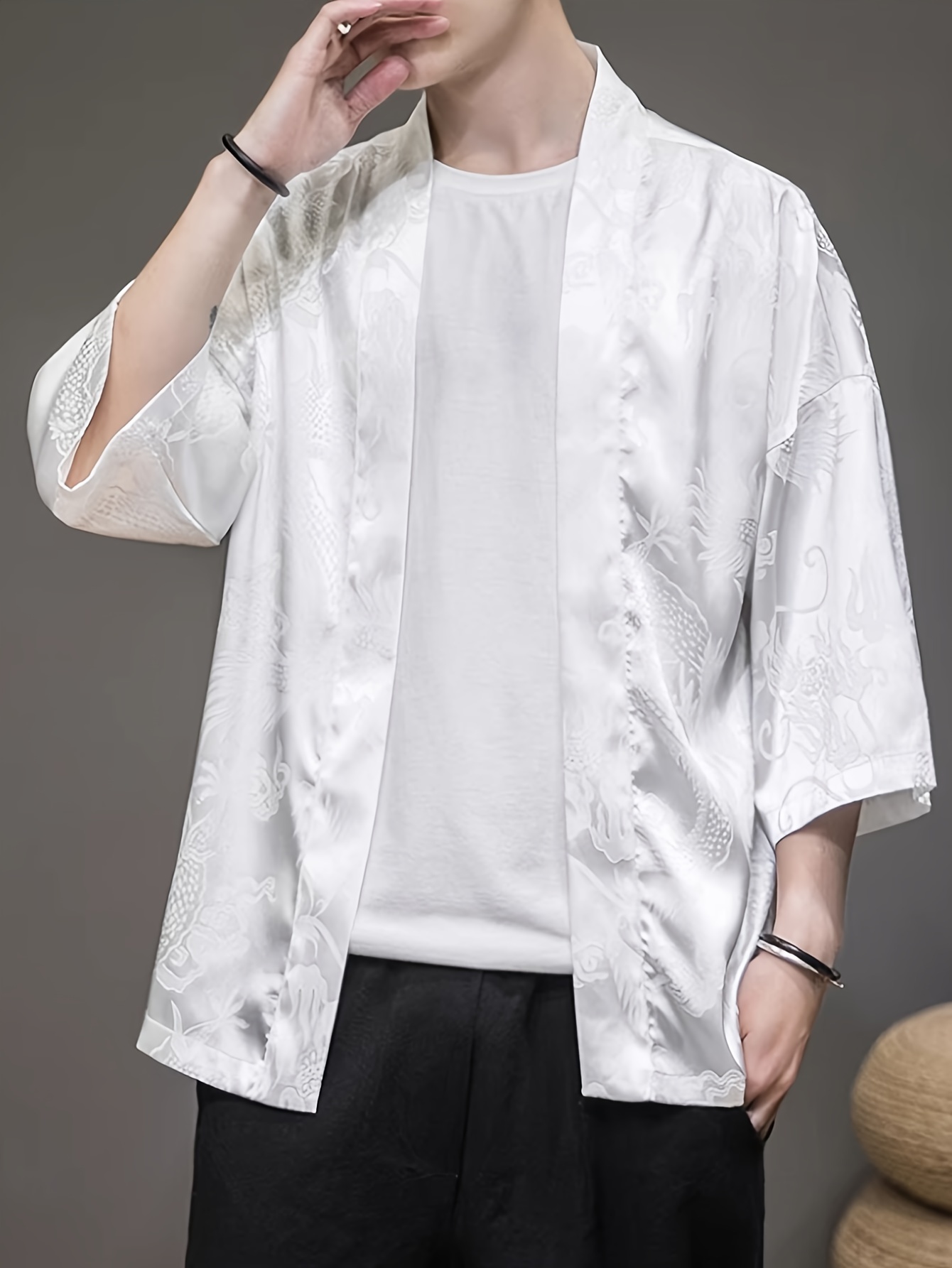 Kimono Pria Musim Panas 2026 D - Street Fashion Clothing ulasan dan harga