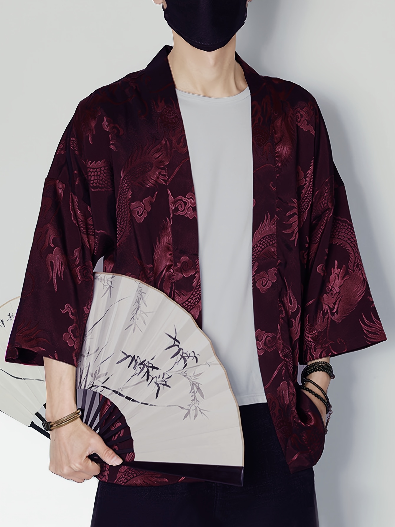 Kimono Pria Musim Panas 2026 D - Street Fashion Clothing ulasan dan harga