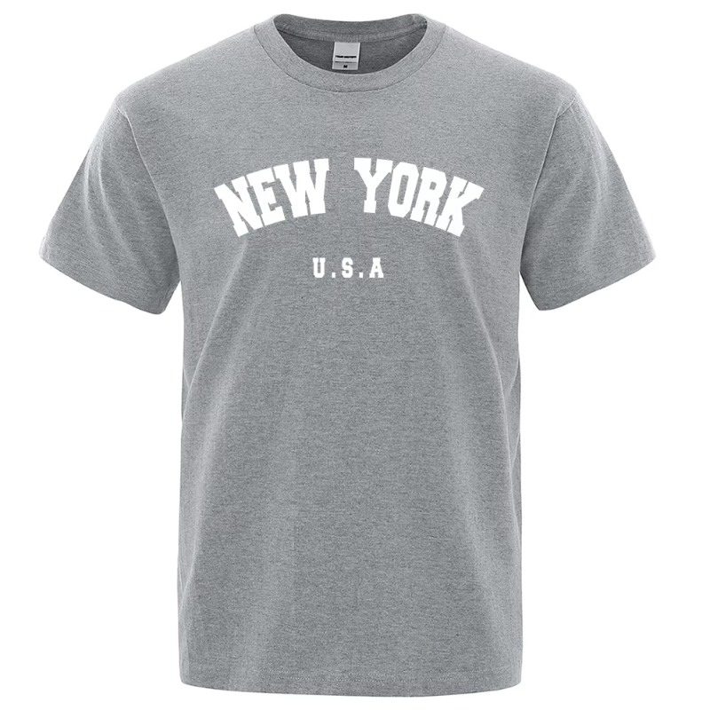 Kaus Cetak Jalanan Kota New Yo - Street Style New York Fashion ulasan dan harga