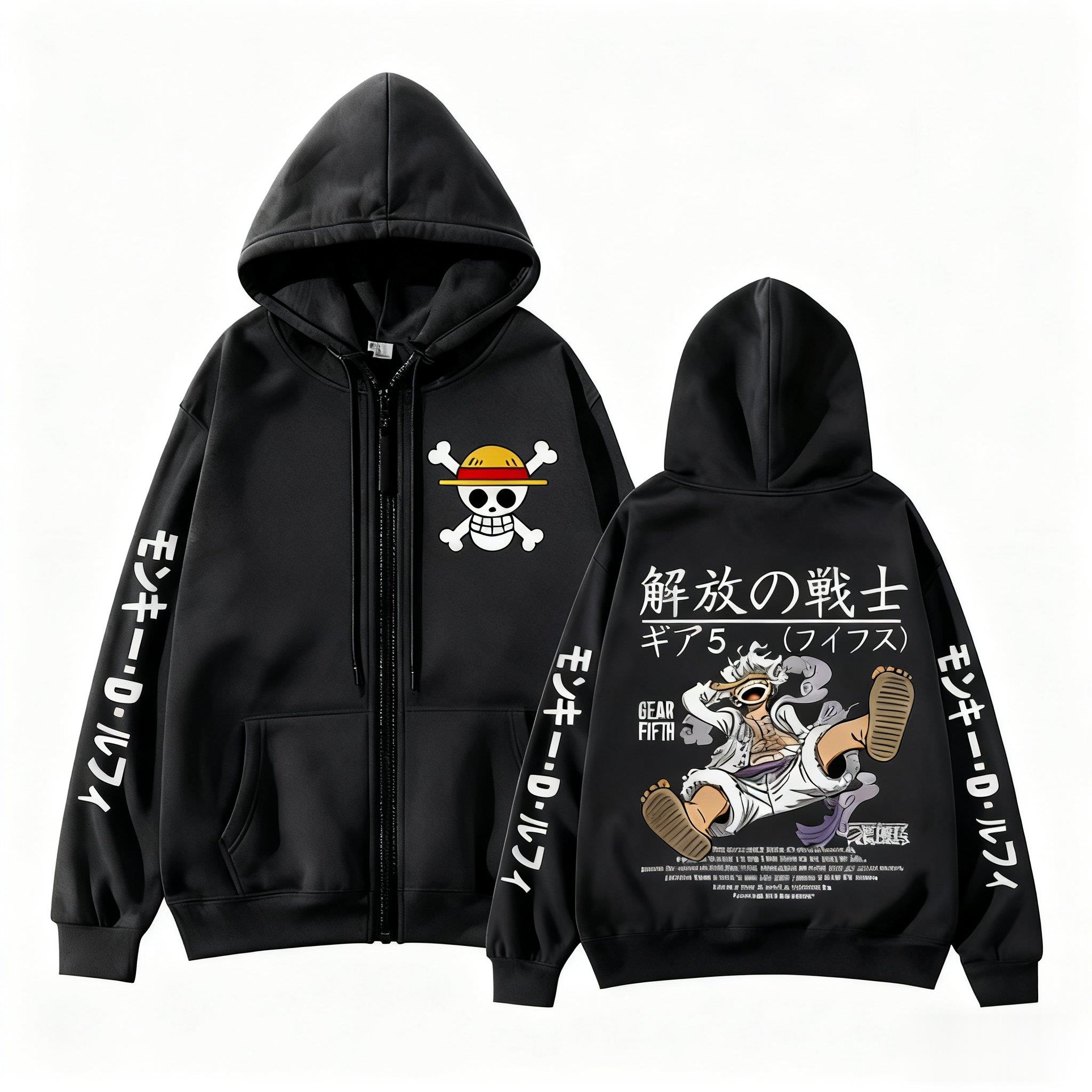 Monkey D Luffy Gear 5 One Piec - Street Fashion Jacket Men ulasan dan harga