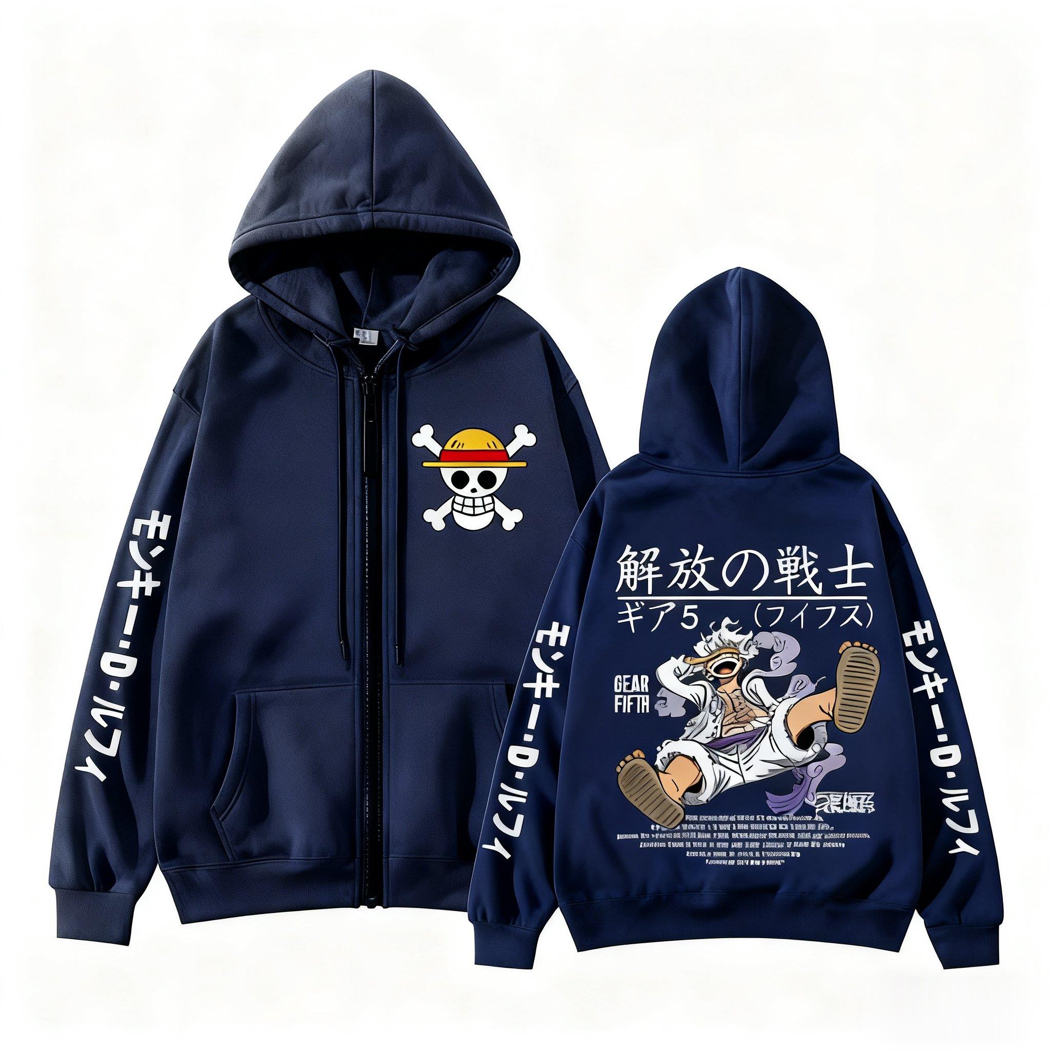 Monkey D Luffy Gear 5 One Piec - Street Fashion Jacket Men ulasan dan harga