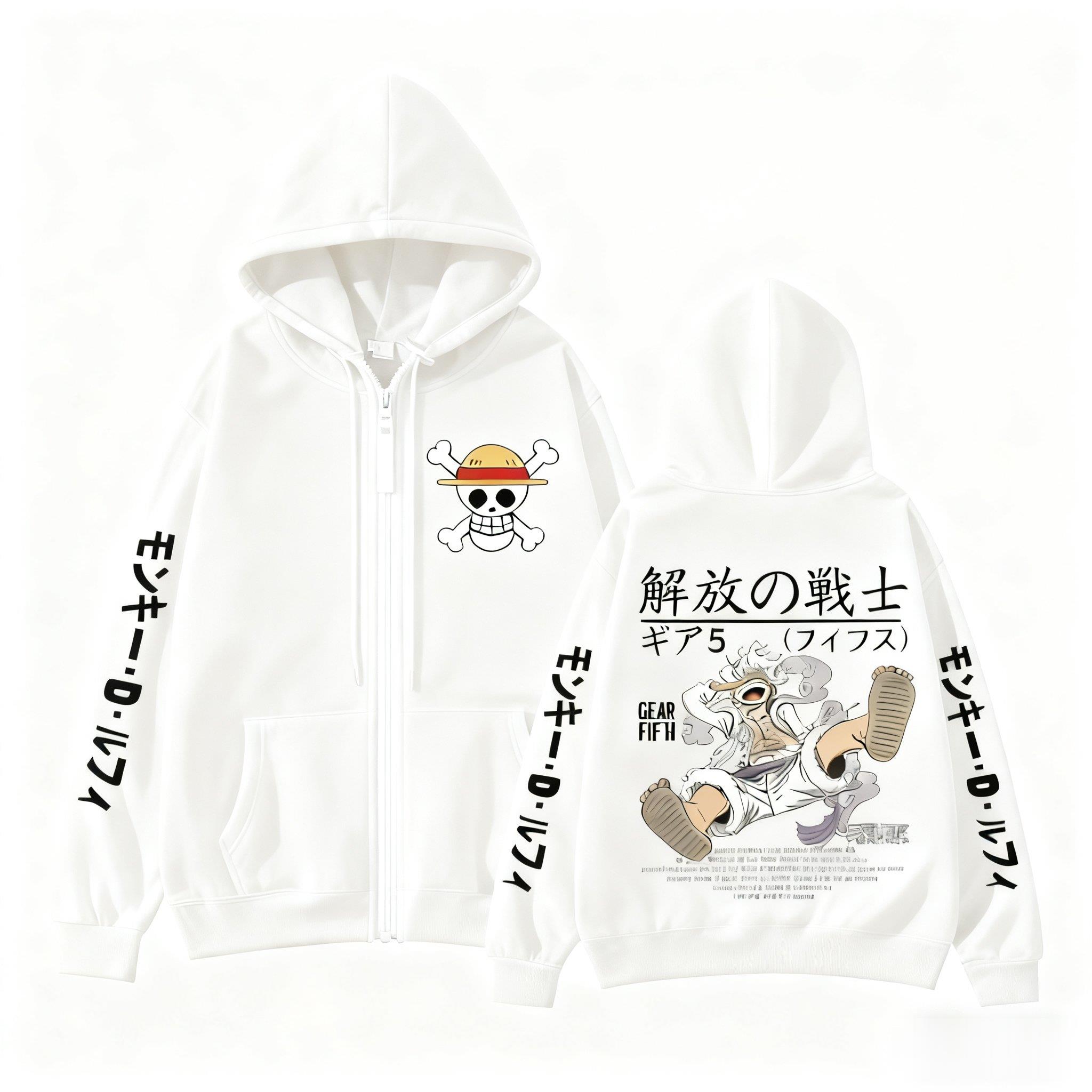 Monkey D Luffy Gear 5 One Piec - Street Fashion Jacket Men ulasan dan harga