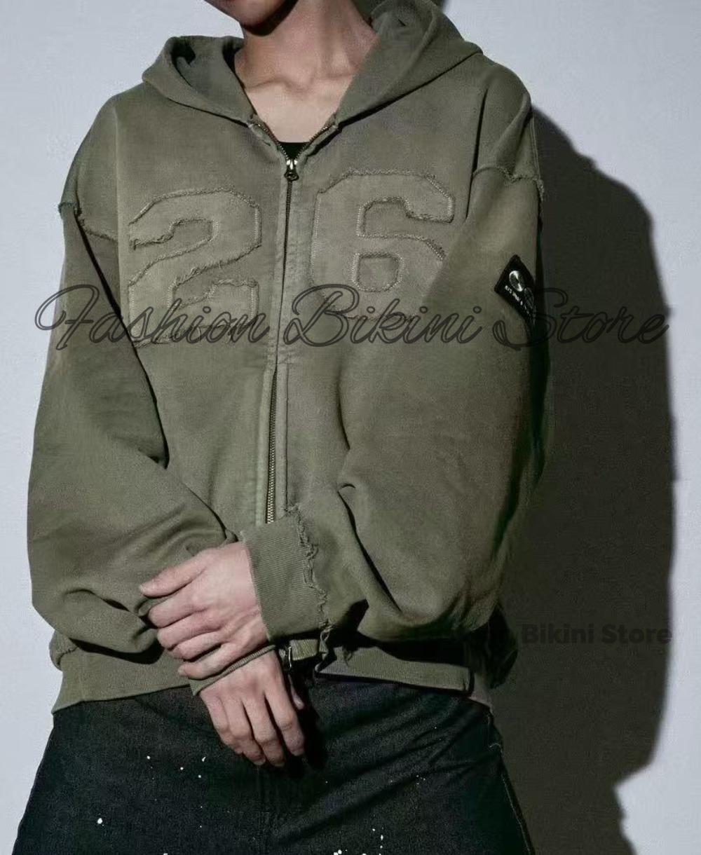 Hoodie Retro Abu-abu Baru deng - Street Fashion Jacket Men ulasan dan harga