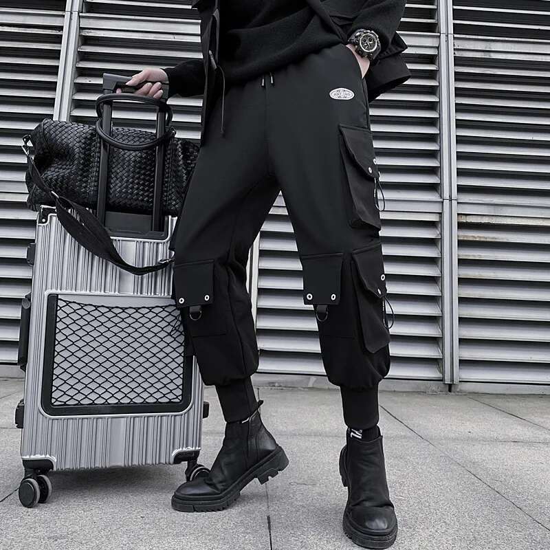 HKSH celana kargo gaya Safari  - Techwear Pants Tactical ulasan dan harga