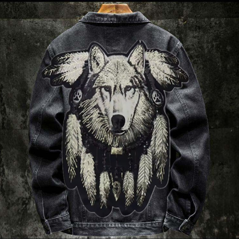 Jaket Jeans Patch Bordir Serig - Street Fashion Jacket Men ulasan dan harga