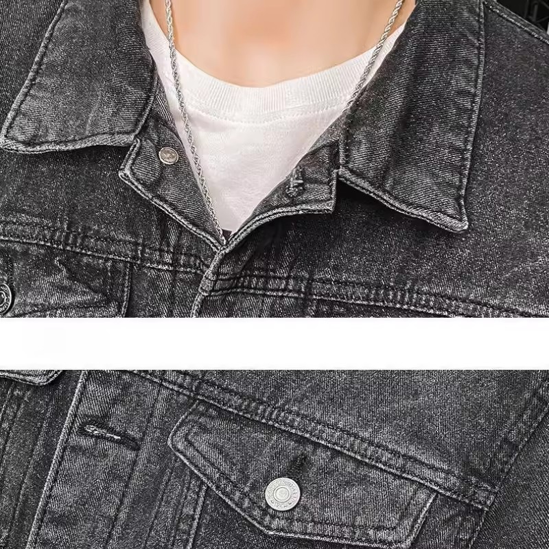 Jaket Jeans Patch Bordir Serig - Street Fashion Jacket Men ulasan dan harga
