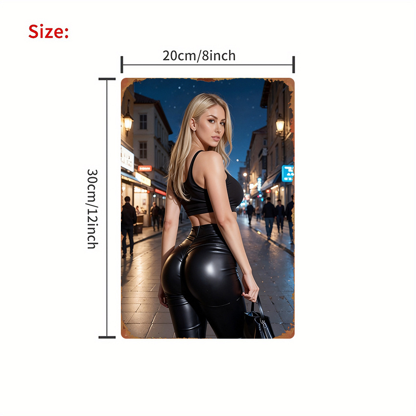 1 buah Papan Tanda Bergambar W - Fashion Street Night ulasan dan harga