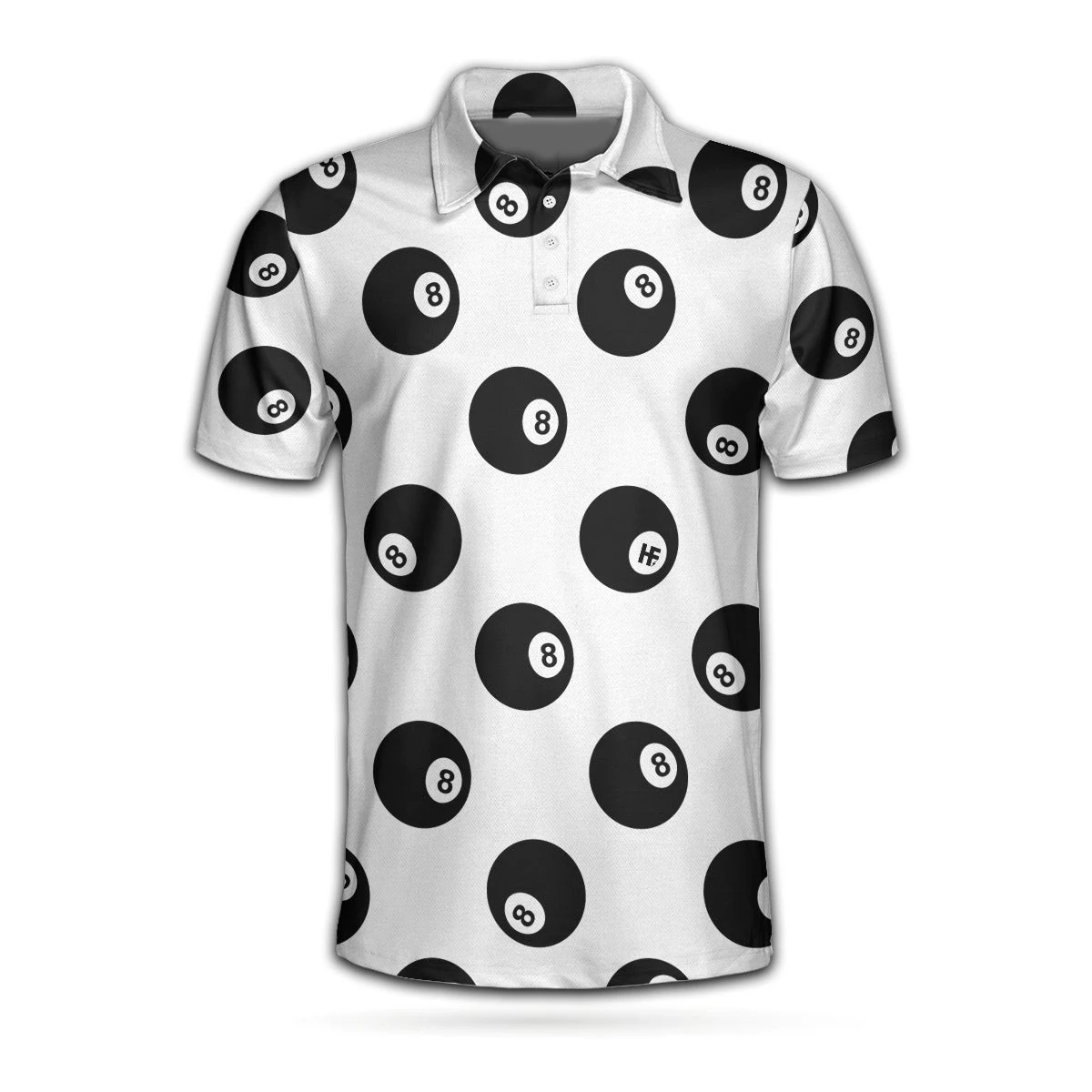 Kaus Polo Biliar Motif 3D Atas - Street Fashion Harajuku ulasan dan harga