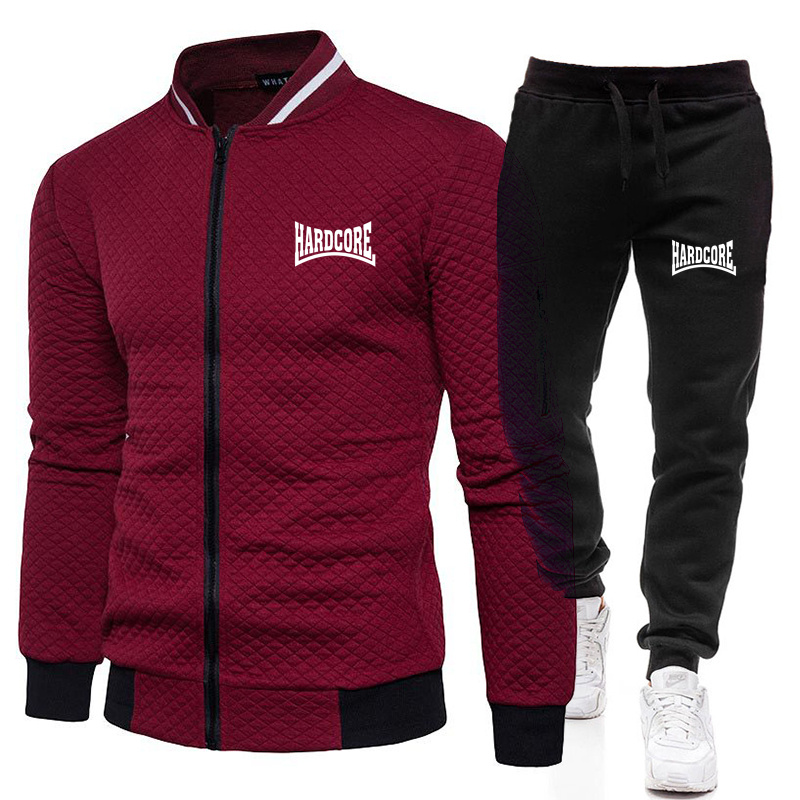 HARDCORE Jaket Set Kerah Tegak - Street Fashion Jacket Men ulasan dan harga