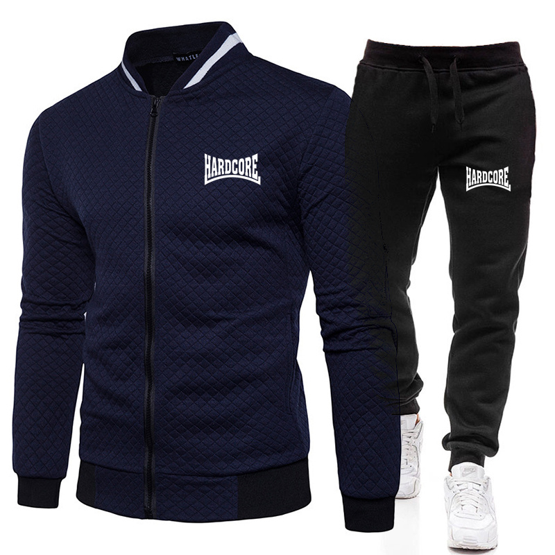 HARDCORE Jaket Set Kerah Tegak - Street Fashion Jacket Men ulasan dan harga
