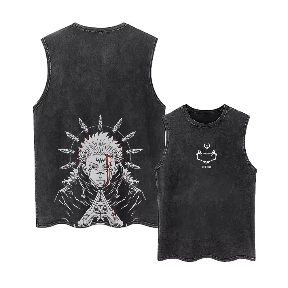 Kaos Tank Top Anime Jujutsu Ka - Street Fashion Magazine ulasan dan harga