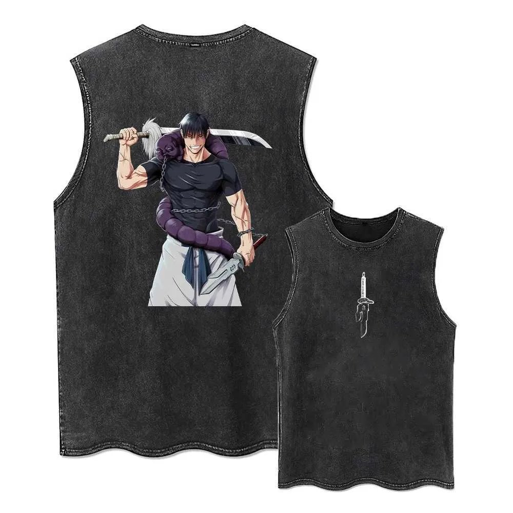 Kaos Tank Top Anime Jujutsu Ka - Street Fashion Magazine ulasan dan harga